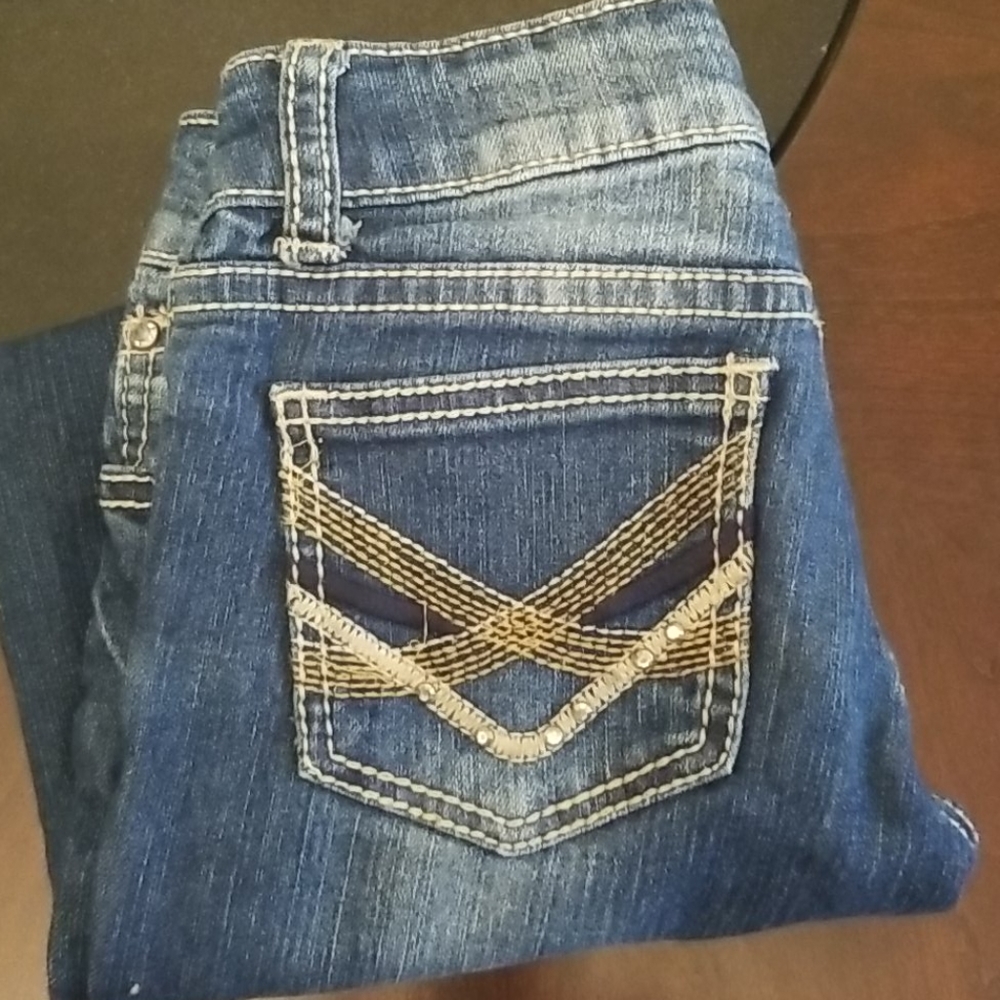 5/$10 Girls Red Rivet Jean's